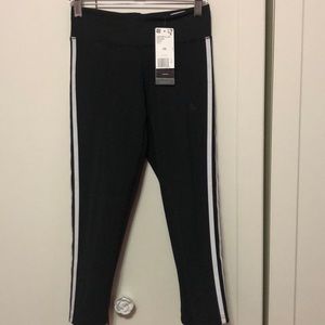 Black and white Adidas tights